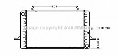 AVA QUALITY COOLING fd2049 -  Радиатор, охлаждение двигателя
